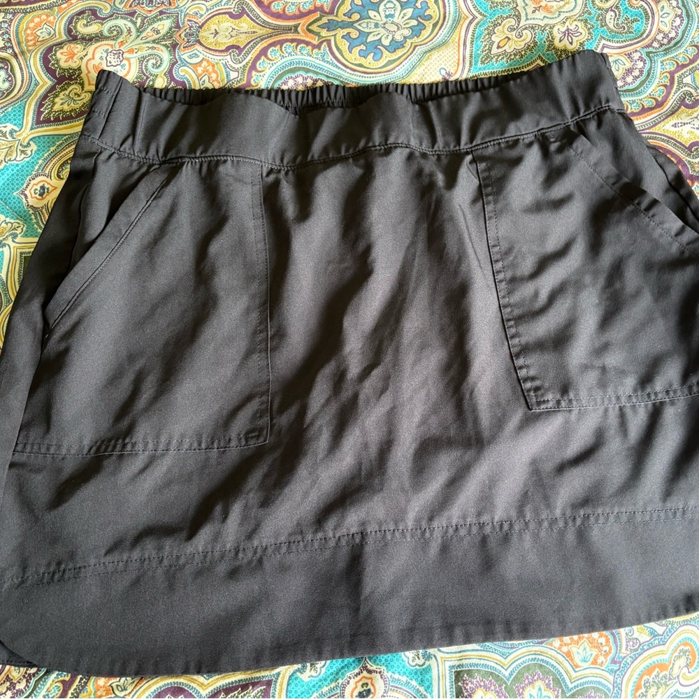 RBX Black Athletic Skort with Front Pockets